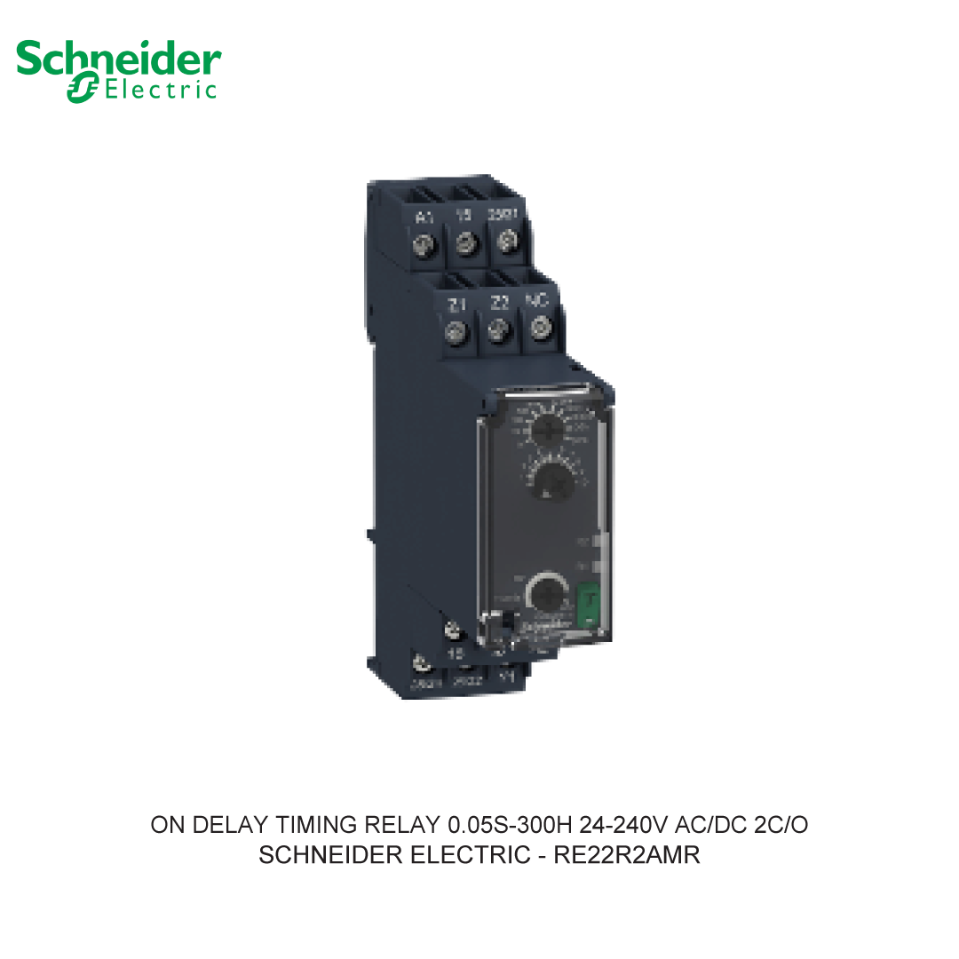 ON DELAY TIMING RELAY 0.05S-300H 24-240V AC/DC 2C/O