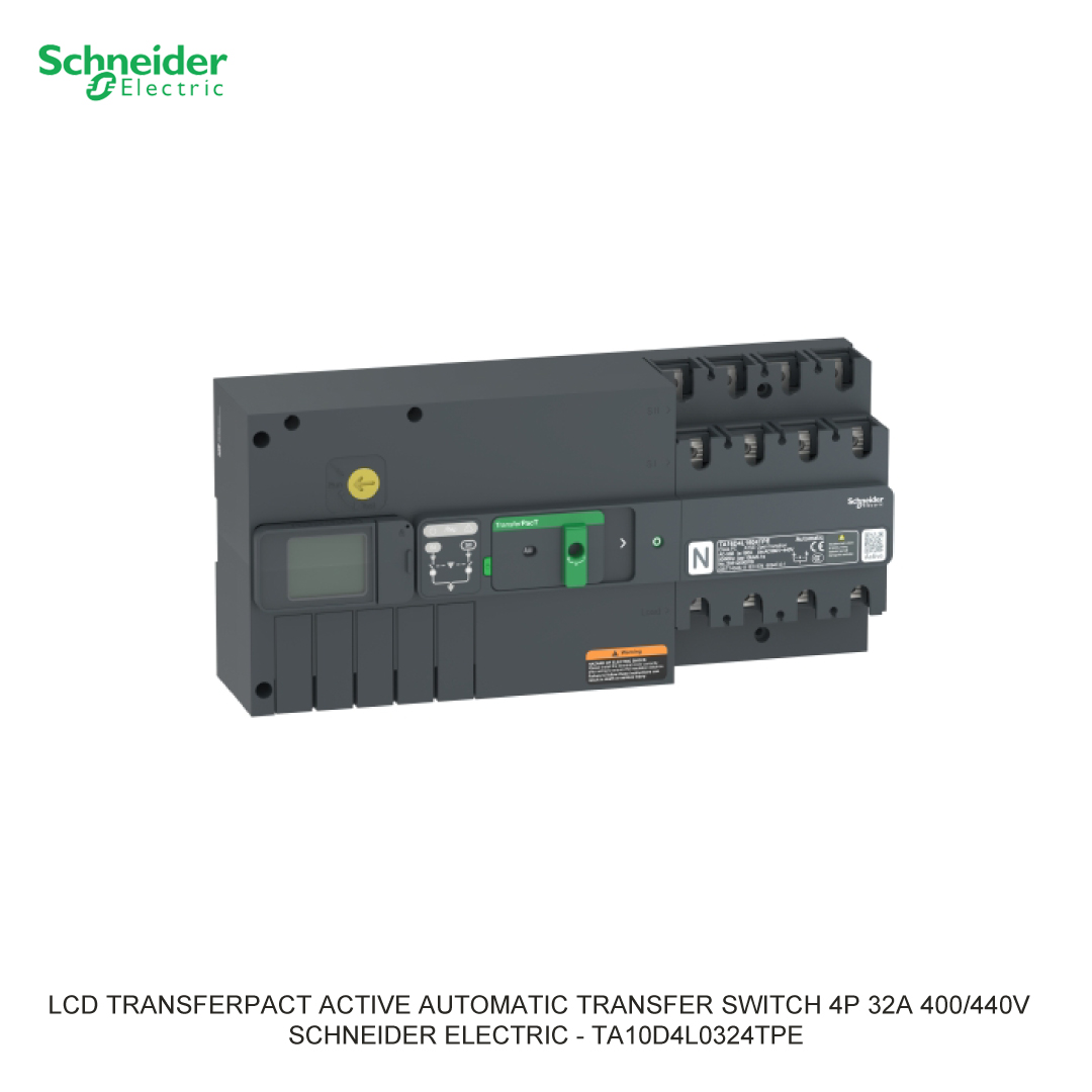 LCD TRANSFERPACT ACTIVE AUTOMATIC TRANSFER SWITCH 4P 32A 400/440V