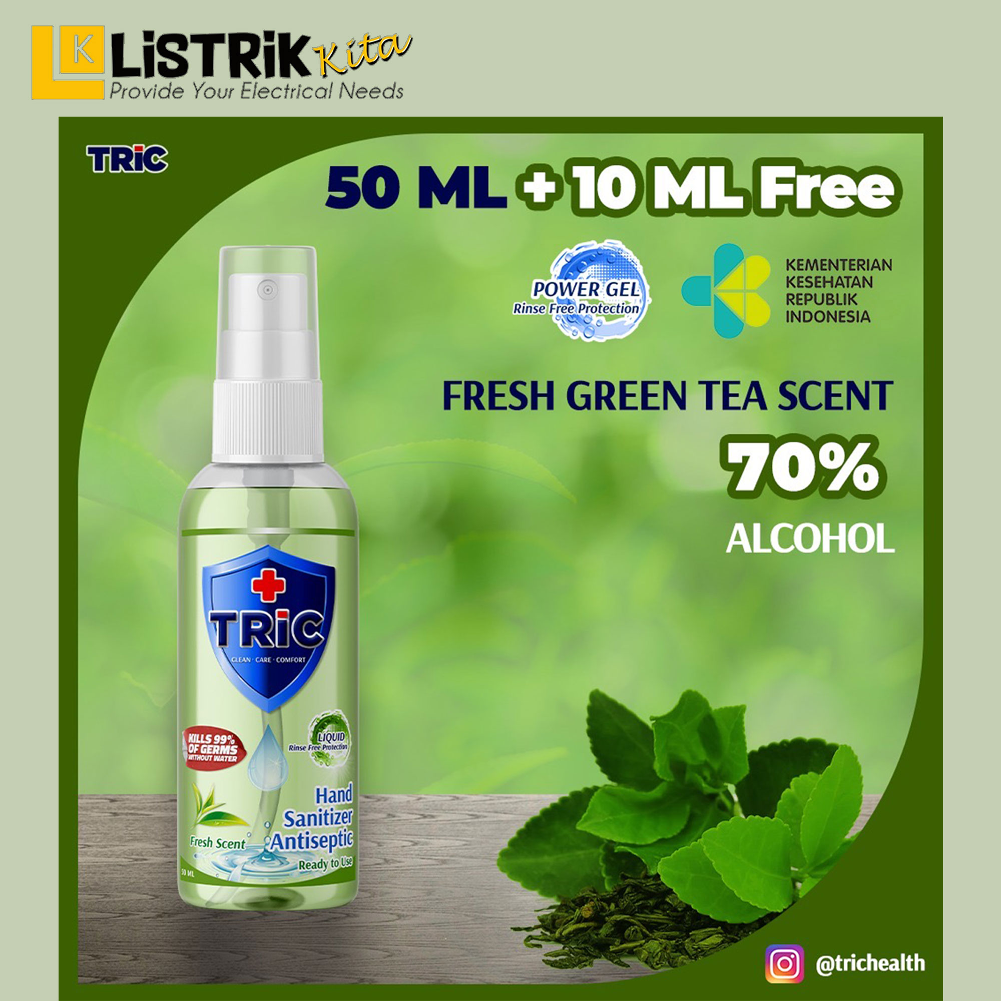 ListrikKita.com | Green Tea 60ML