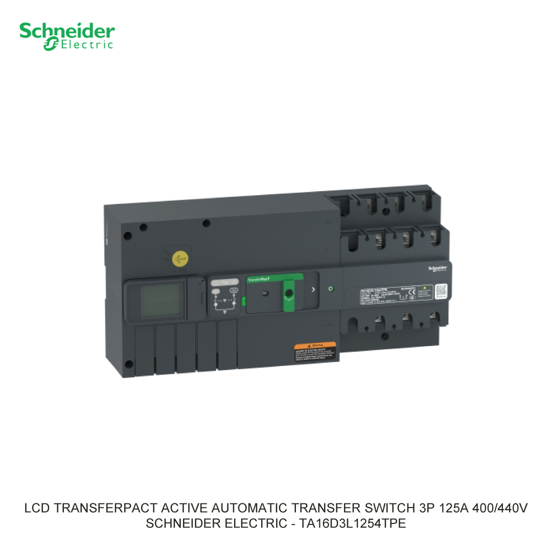 LCD TRANSFERPACT ACTIVE AUTOMATIC TRANSFER SWITCH 3P 125A 400/440V