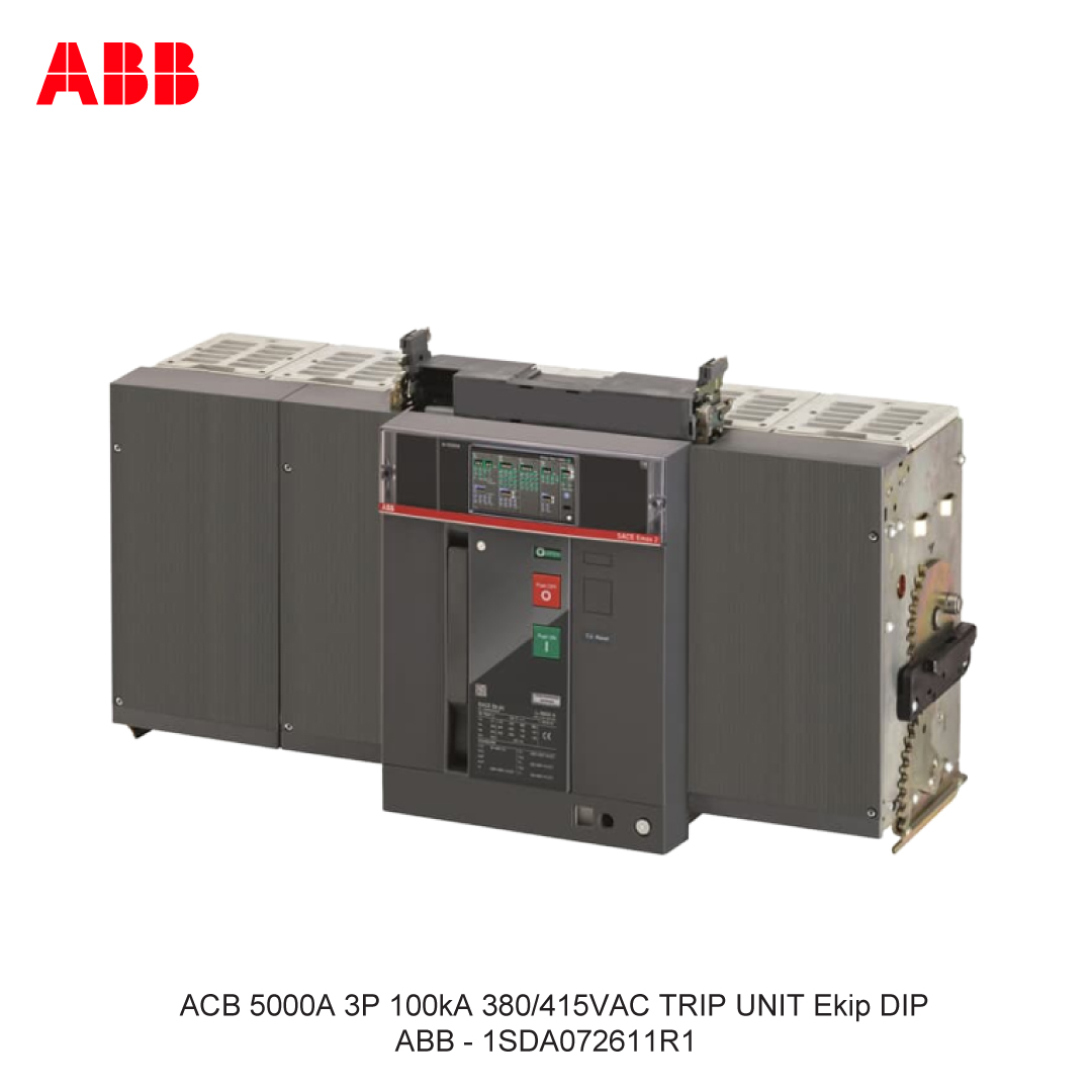 ACB 5000A 3P 100kA 380/415VAC TRIP UNIT Ekip DIP ABB