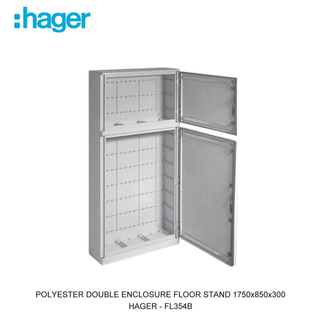 POLYESTER DOUBLE ENCLOSURE FLOOR STAND 1750x850x300