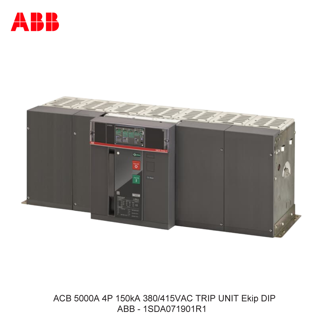 ACB 5000A 4P 150kA 380/415VAC TRIP UNIT Ekip DIP ABB