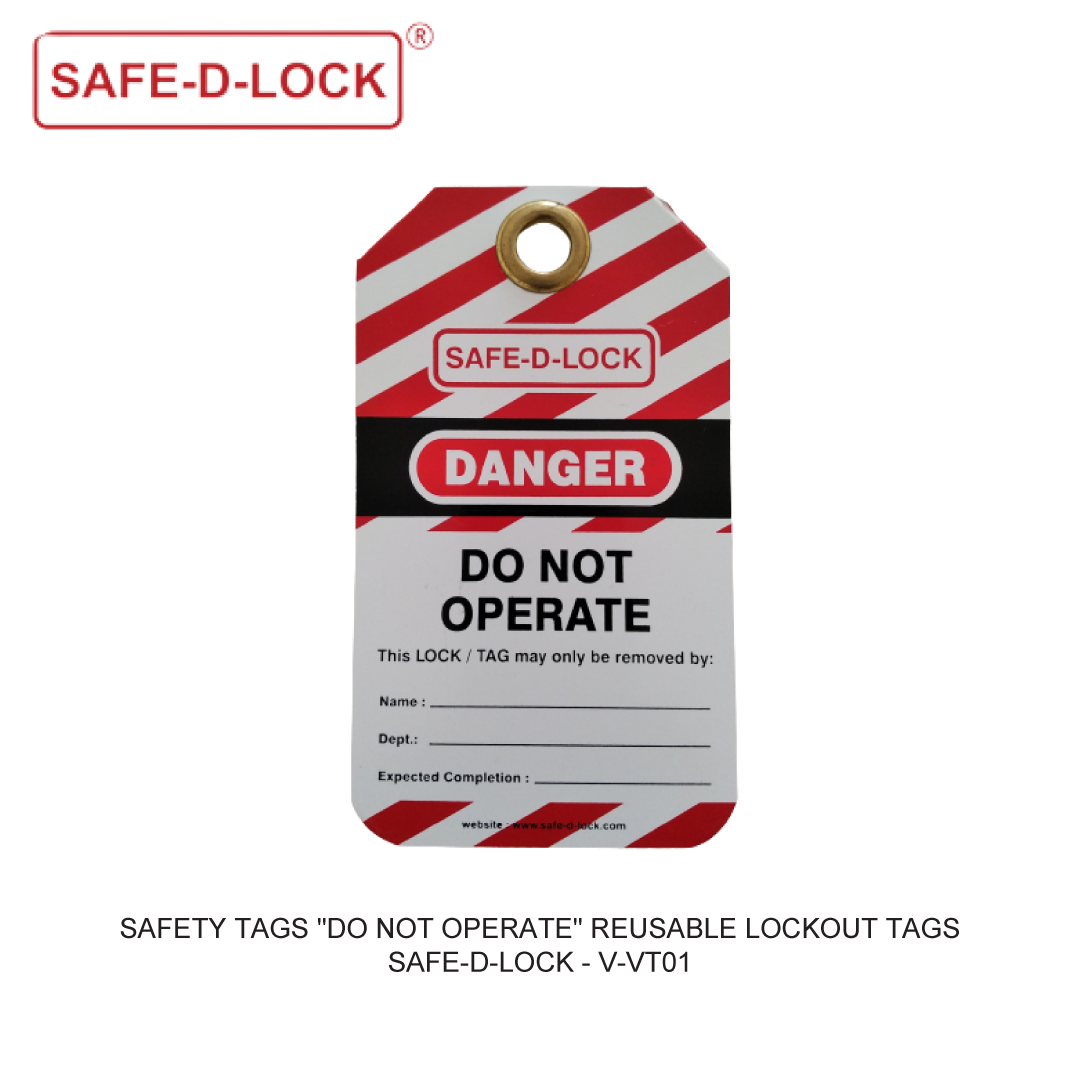 SAFETY TAGS DO NOT OPERATE REUSABLE LOCKOUT TAGS