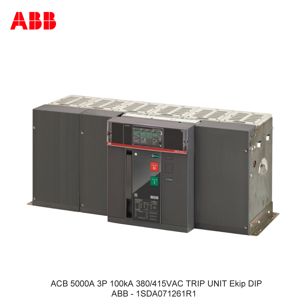 ACB 5000A 3P 100kA 380/415VAC TRIP UNIT Ekip DIP ABB