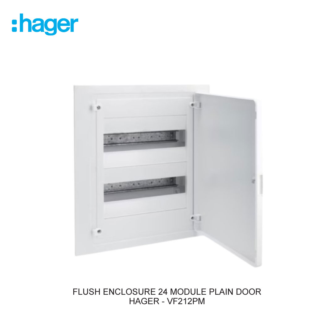 FLUSH ENCLOSURE 24 MODULE PLAIN DOOR