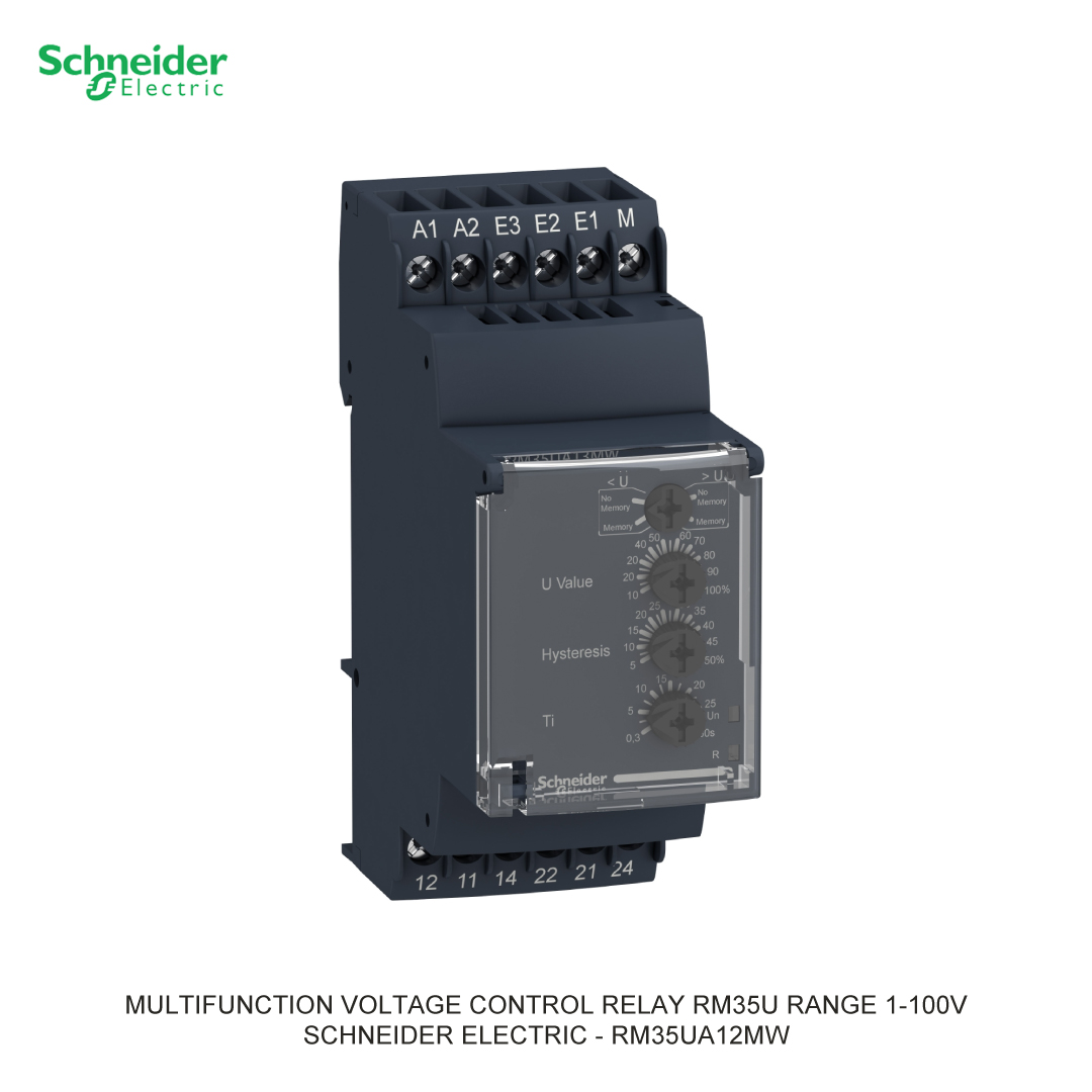 MULTIFUNCTION VOLTAGE CONTROL RELAY RM35U RANGE 1-100V SCHNEIDER ELECTRIC