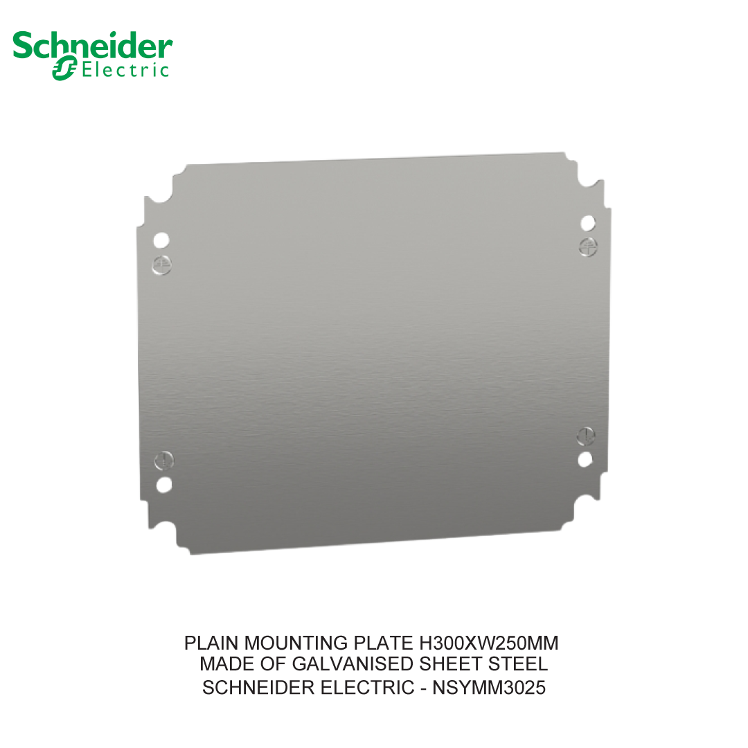 PLAIN MOUNTING PLATE H300XW250MM MADE OF GALVANISED SHEET STEEL