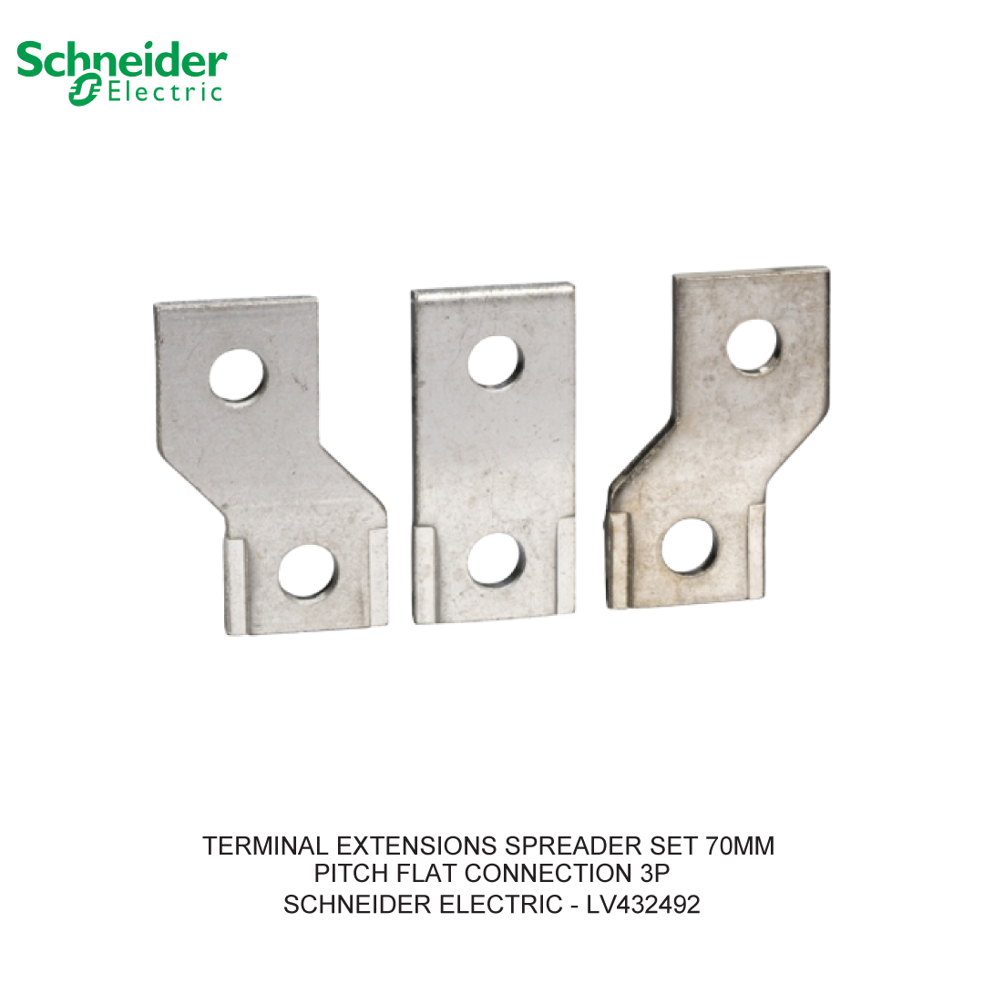 TERMINAL EXTENSIONS SPREADER SET 70MM PITCH FLAT CONNECTION 3P