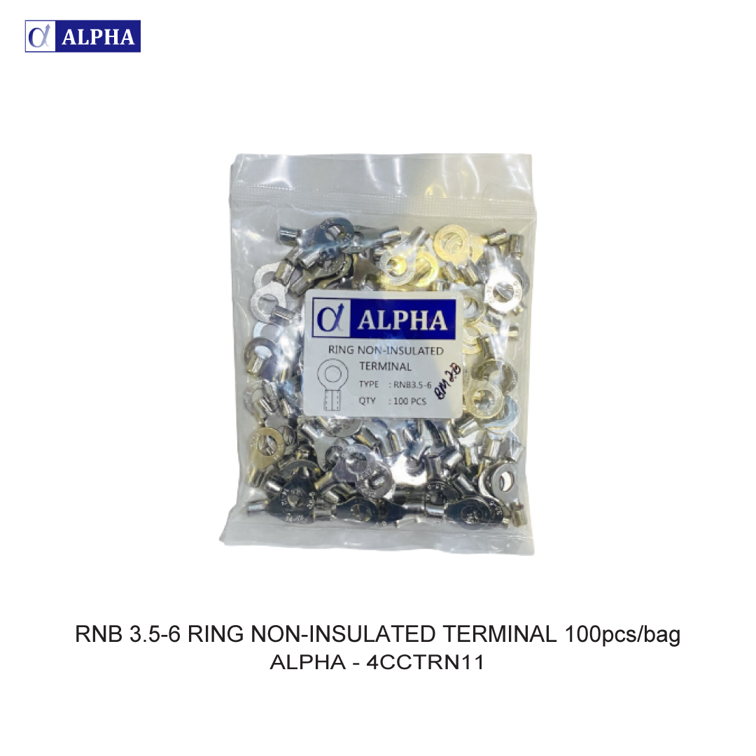 RNB 3.5-6 RING NON-INSULATED TERMINAL 100pcs/bag