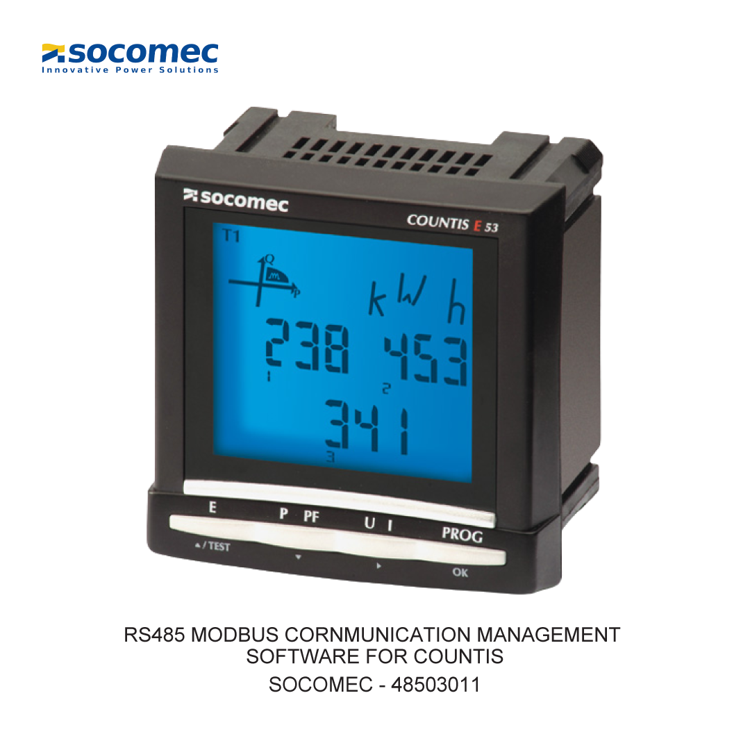 RS485 MODBUS CORNMUNICATION MANAGEMENT SOFTWARE FOR COUNTIS
