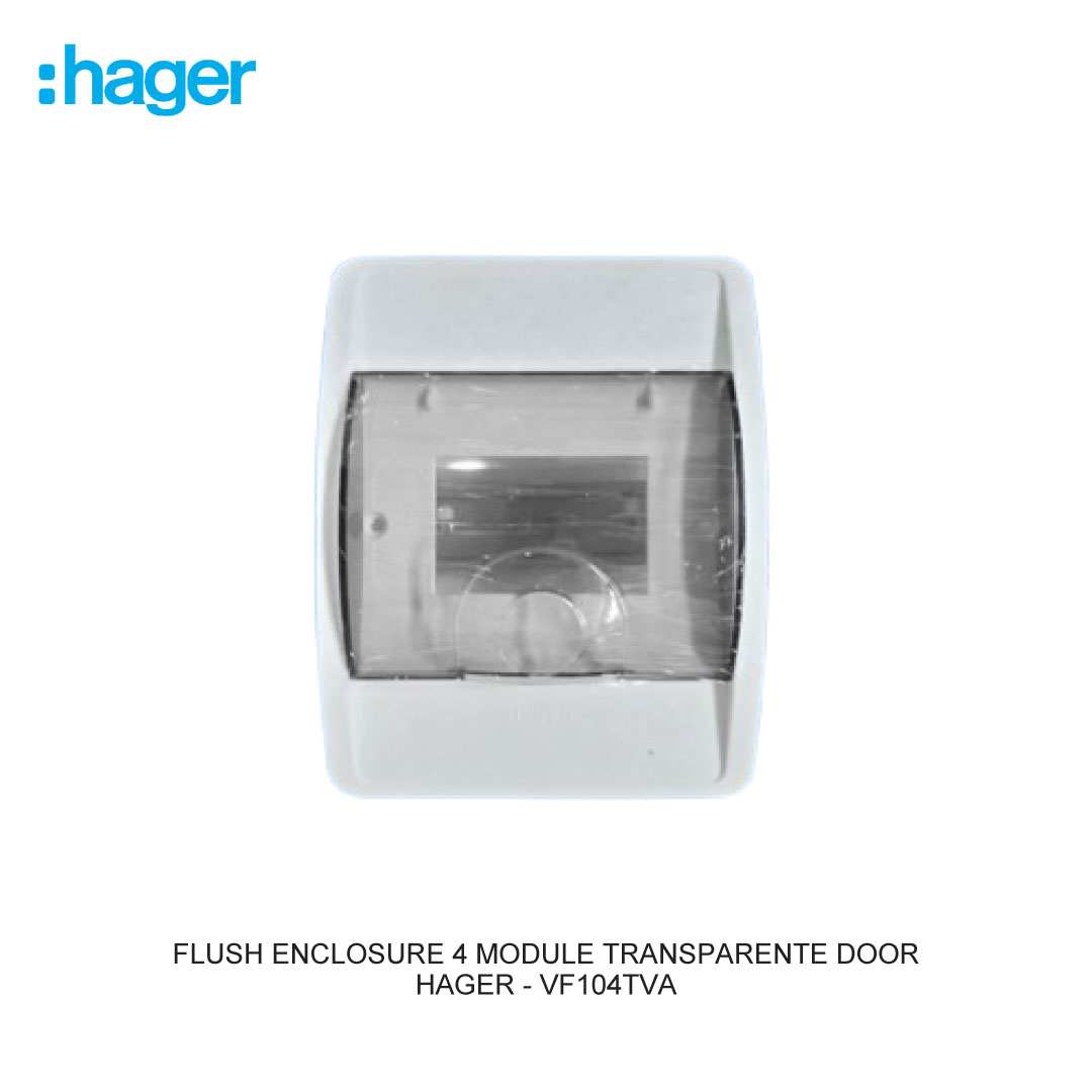 FLUSH ENCLOSURE 4 MODULE TRANSPARENTE DOOR