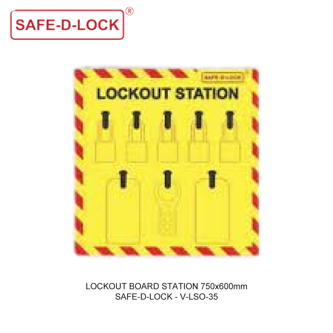 LOCKOUT BOARD STATION 750x600mm