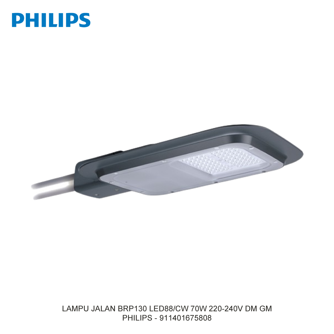 PHILIPS LAMPU JALAN BRP130 LED88/CW 70W 220-240V DM GM