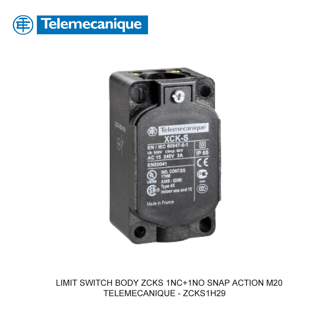 LIMIT SWITCH BODY ZCKS 1NC+1NO SNAP ACTION M20