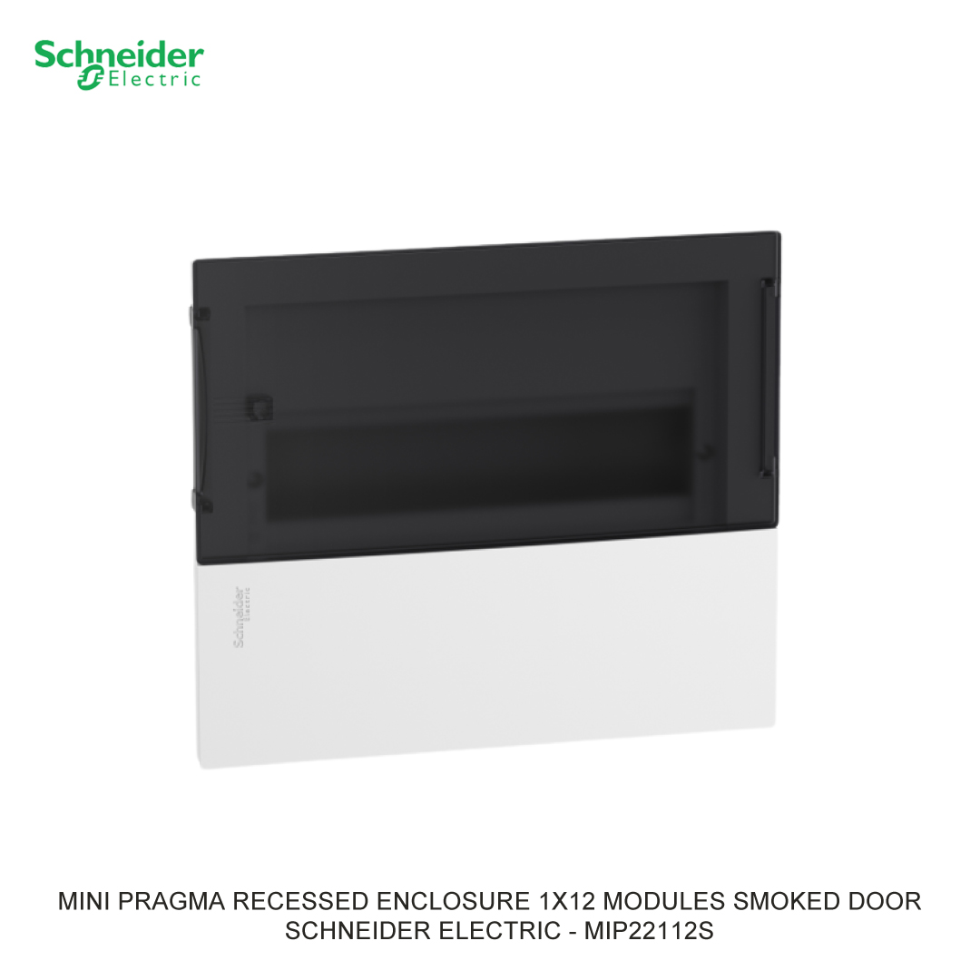 MINI PRAGMA RECESSED ENCLOSURE 1X12 MODULES SMOKED DOOR