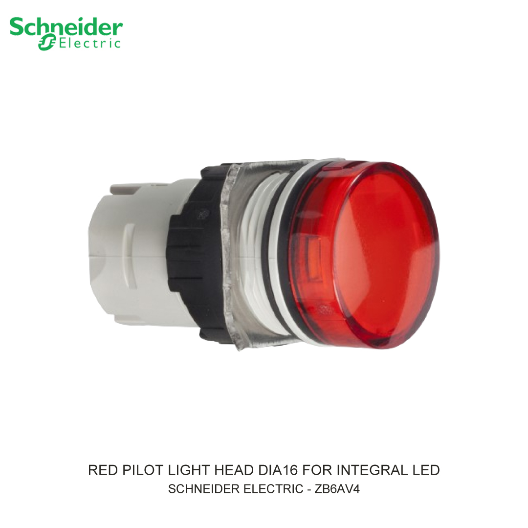 RED PILOT LIGHT HEAD DIA16 FOR INTEGRAL LED