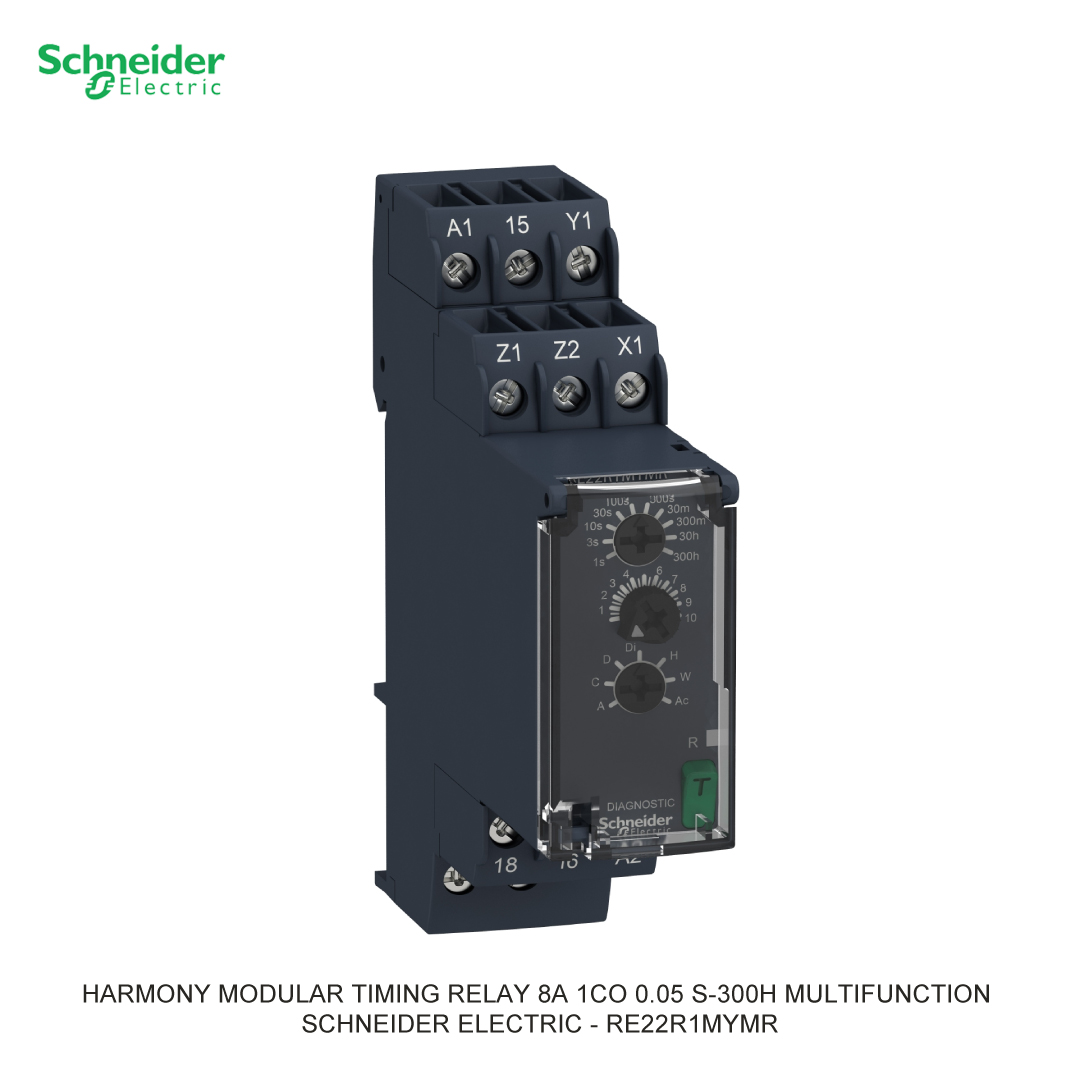 HARMONY MODULAR TIMING RELAY 8A 1CO 0.05 S-300H MULTIFUNCTION 24-240VAC/DC