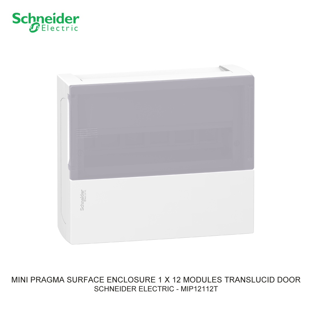 MINI PRAGMA SURFACE ENCLOSURE 1 X 12 MODULES TRANSLUCID DOOR