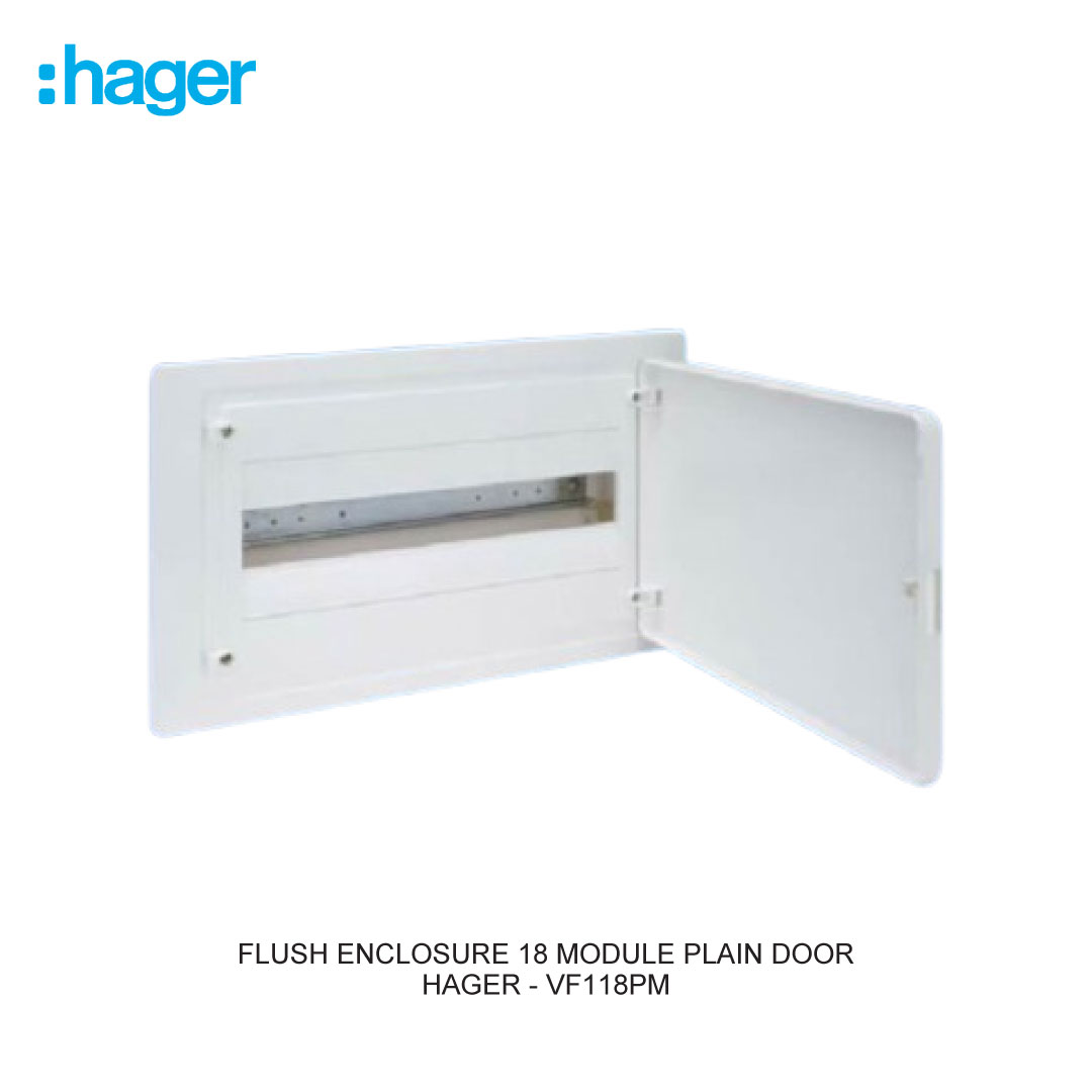 FLUSH ENCLOSURE 18 MODULE PLAIN DOOR