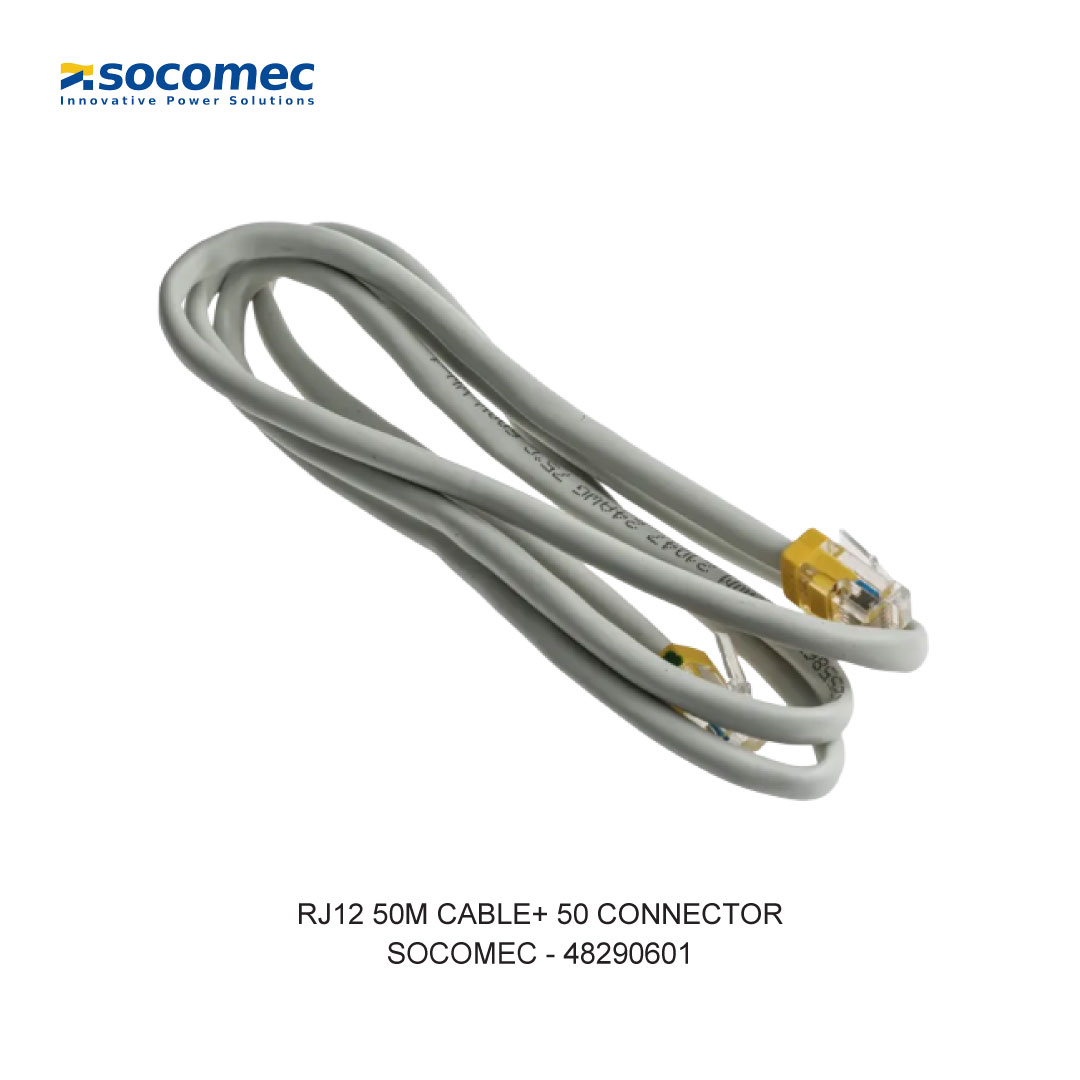 RJ12 50M CABLE+ 50 CONNECTOR
