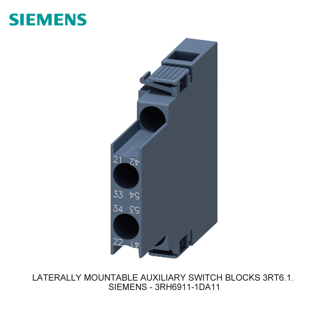 LATERALLY MOUNTABLE AUXILIARY SWITCH BLOCKS 3RT6.1.