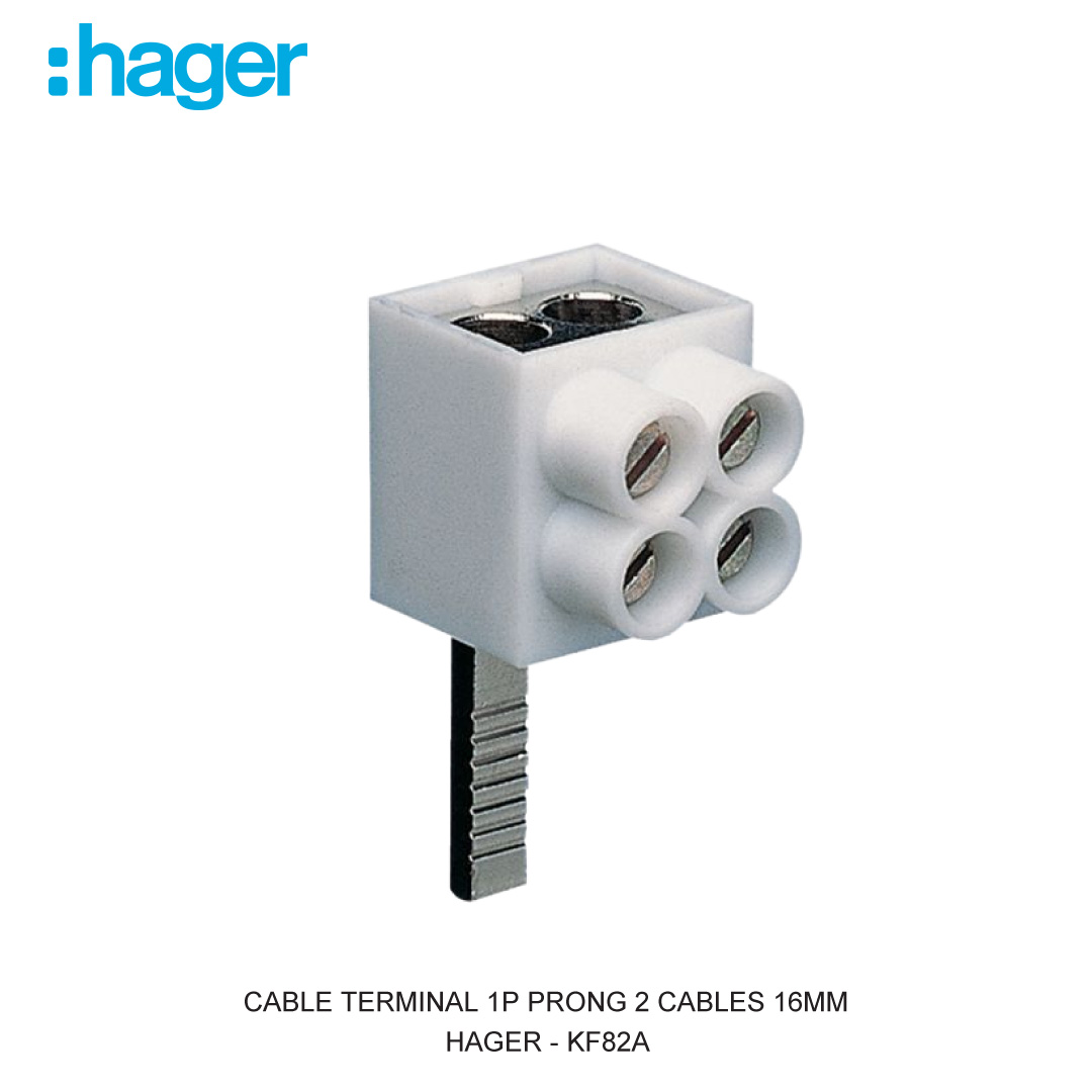 CABLE TERMINAL 1P PRONG 2 CABLES 16MM