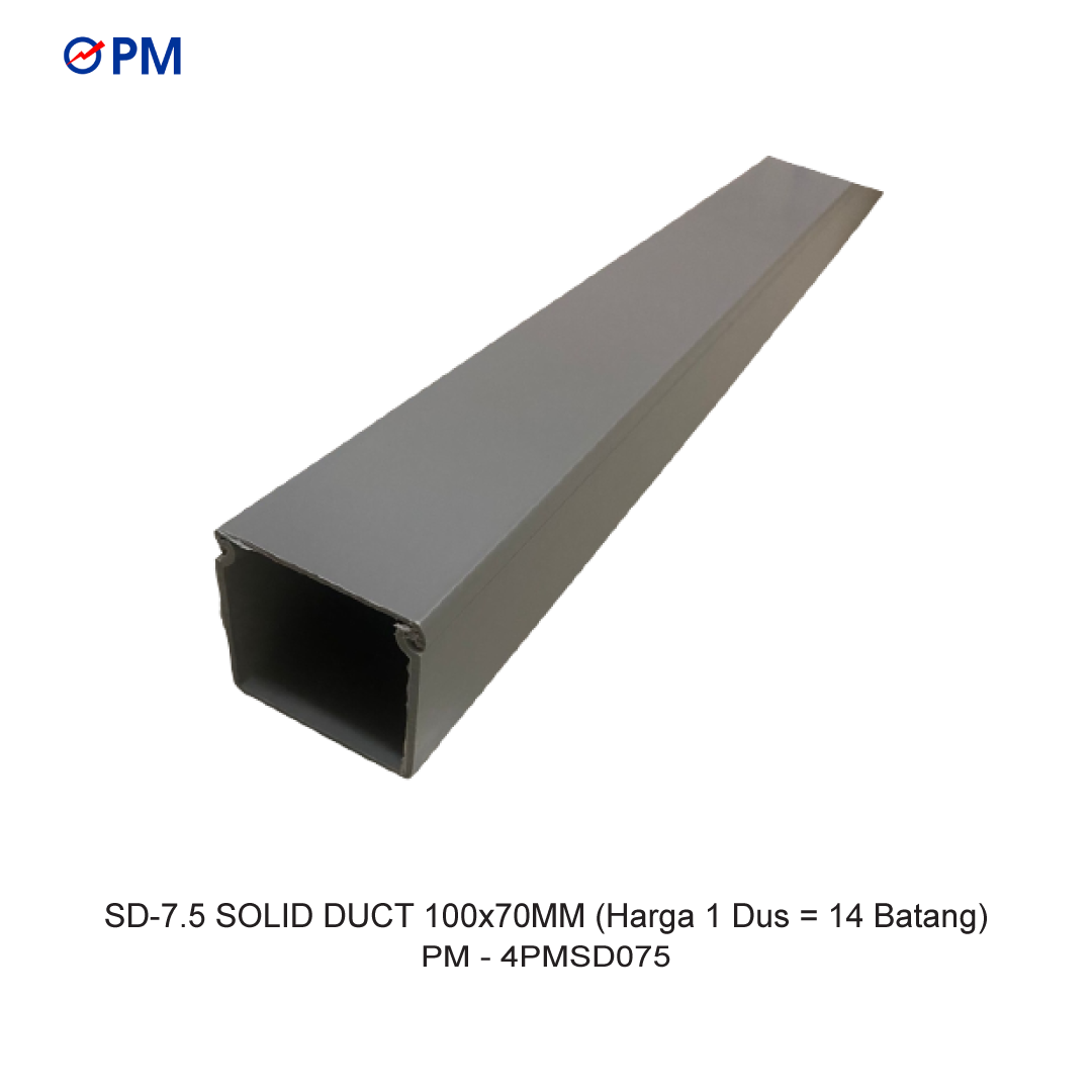 SD-7.5 SOLID DUCT 100x70MM (Harga 1 Dus = 14 Batang)