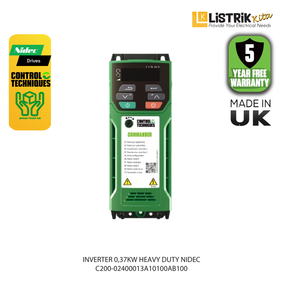 INVERTER COMMANDER C200 0,37KW 1,3A 400V