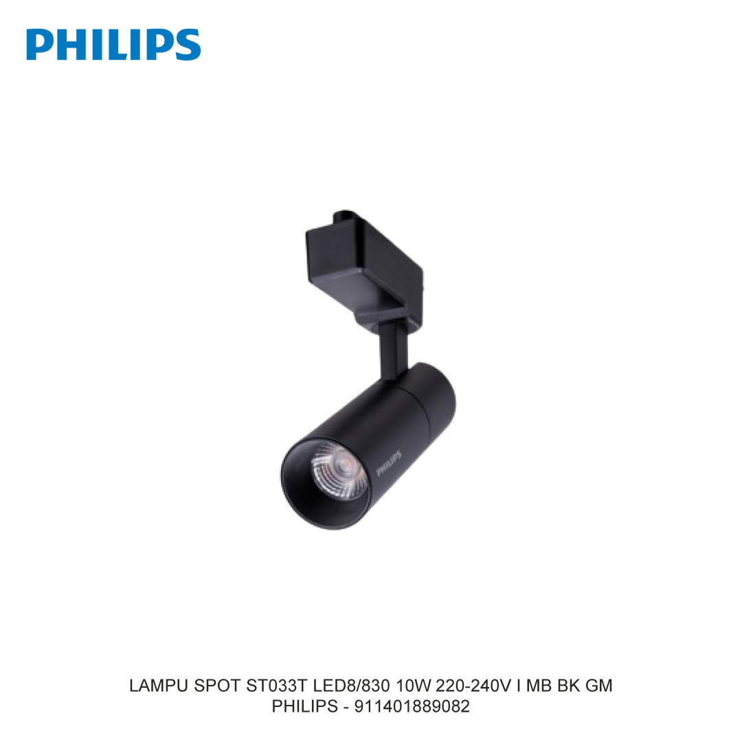 PHILIPS LAMPU SPOT ST033T LED8/830 10W 220-240V I MB BK GM