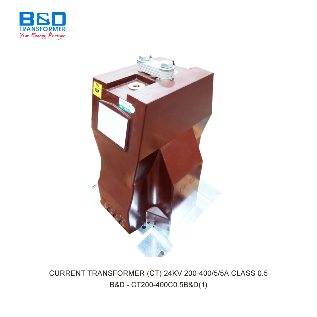 B&D CURRENT TRANSFORMER (CT) 24KV 200-400/5/5A CLASS 0.5