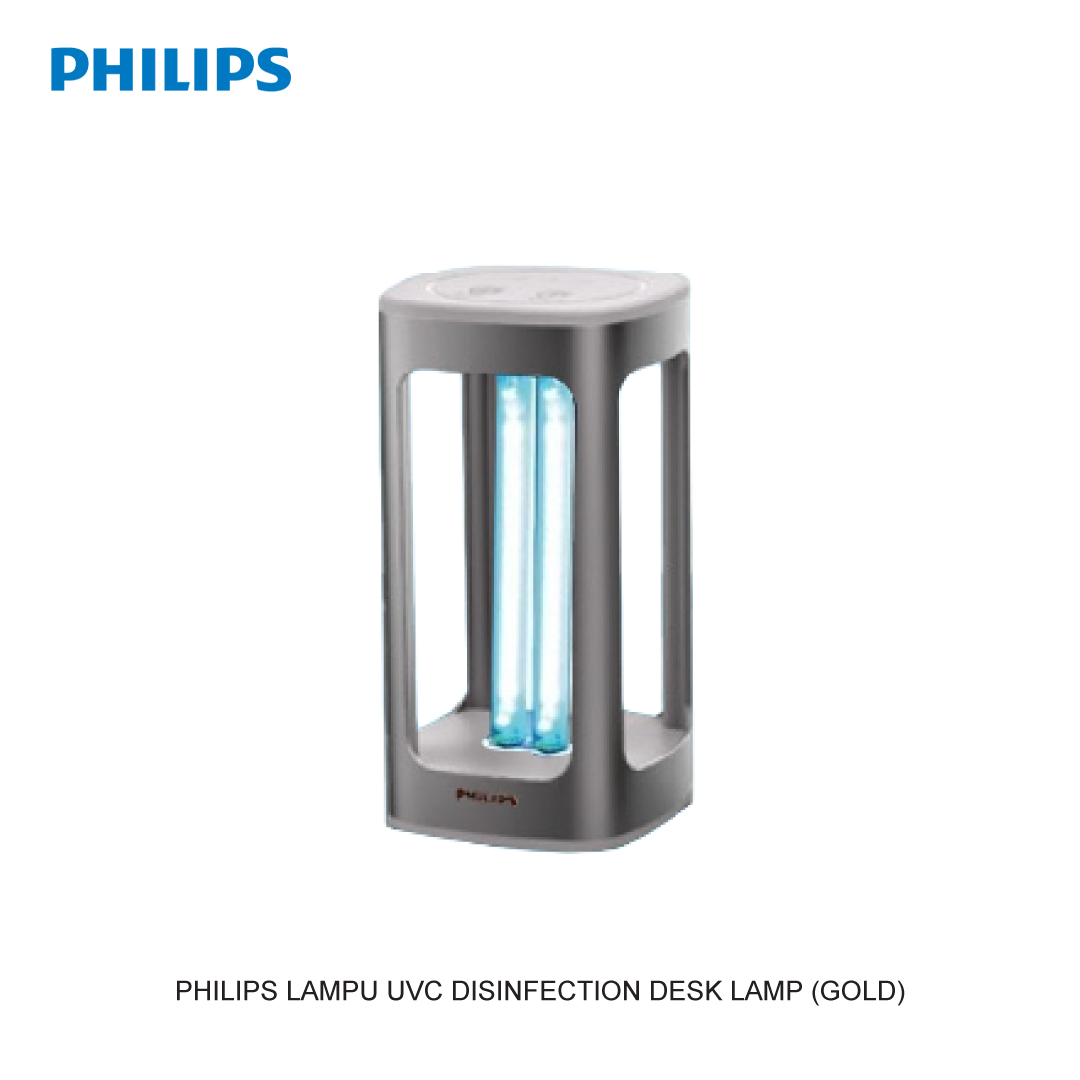 LAMPU UVC DISINFECTION DESK LAMP (SILVER)