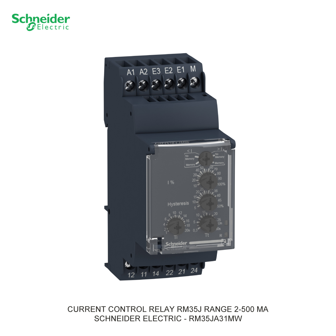 CURRENT CONTROL RELAY RM35J RANGE 2-500 MA SCHNEIDER ELECTRIC