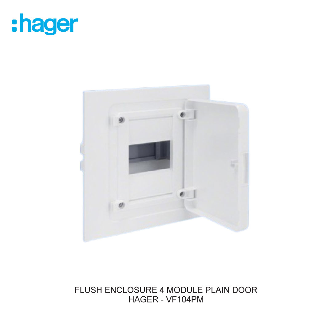 FLUSH ENCLOSURE 4 MODULE PLAIN DOOR