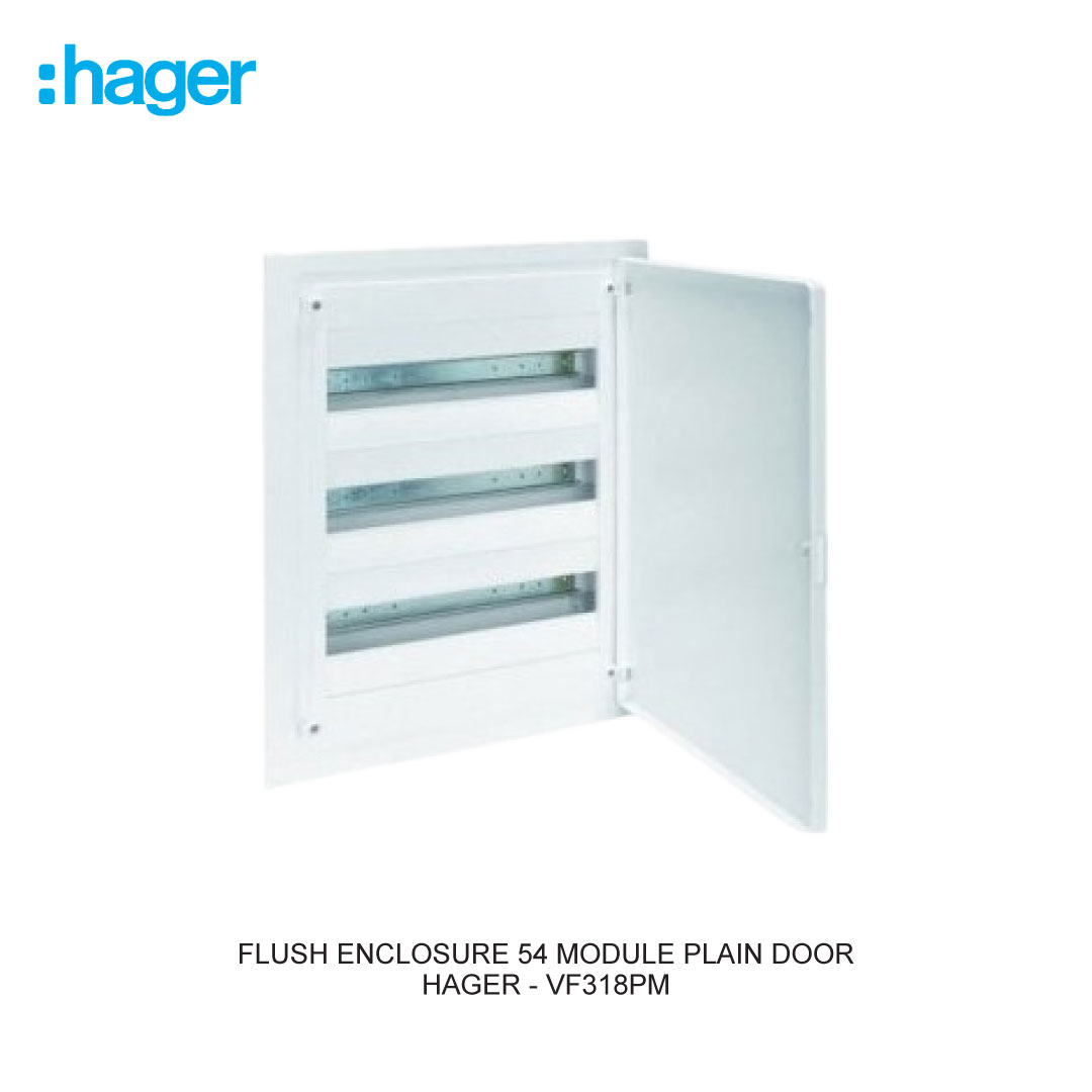 FLUSH ENCLOSURE 54 MODULE PLAIN DOOR