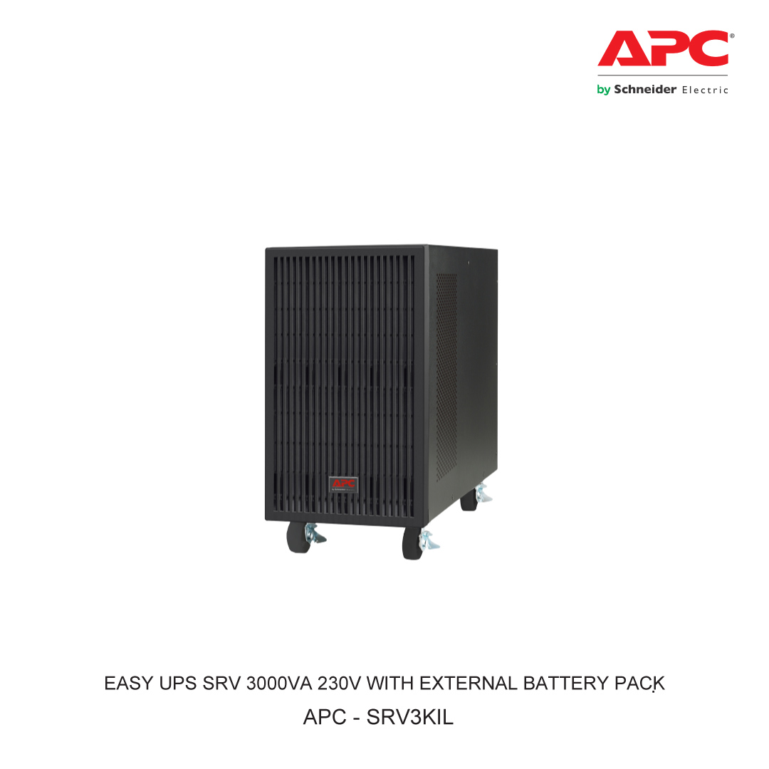 APC EASY UPS SRV 3000VA 230V WITH EXTERNAL BATTERY PACK