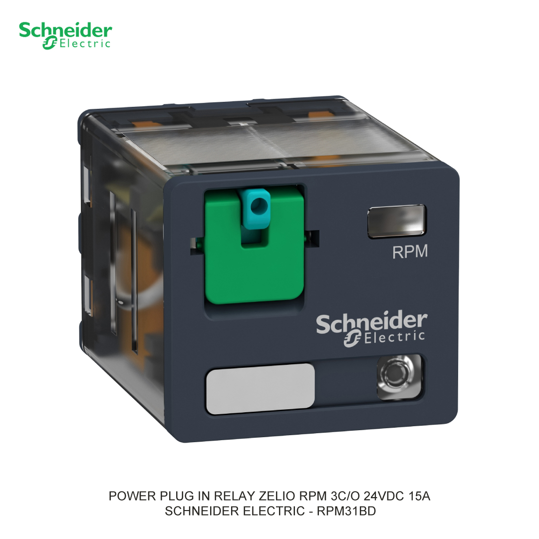 POWER PLUG IN RELAY ZELIO RPM 3C/O 24VDC 15A SCHNEIDER ELECTRIC
