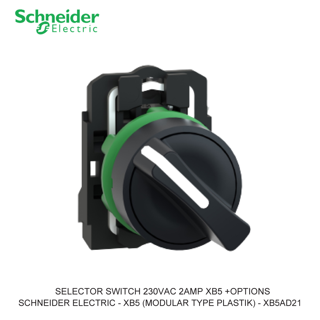 SELECTOR SWITCH 230VAC 2AMP XB5 +OPTIONS