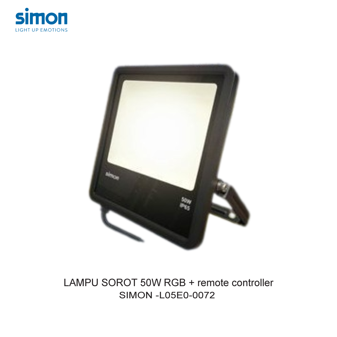 SIMON LED FLOODLIGHT 50W RGB + remote controller