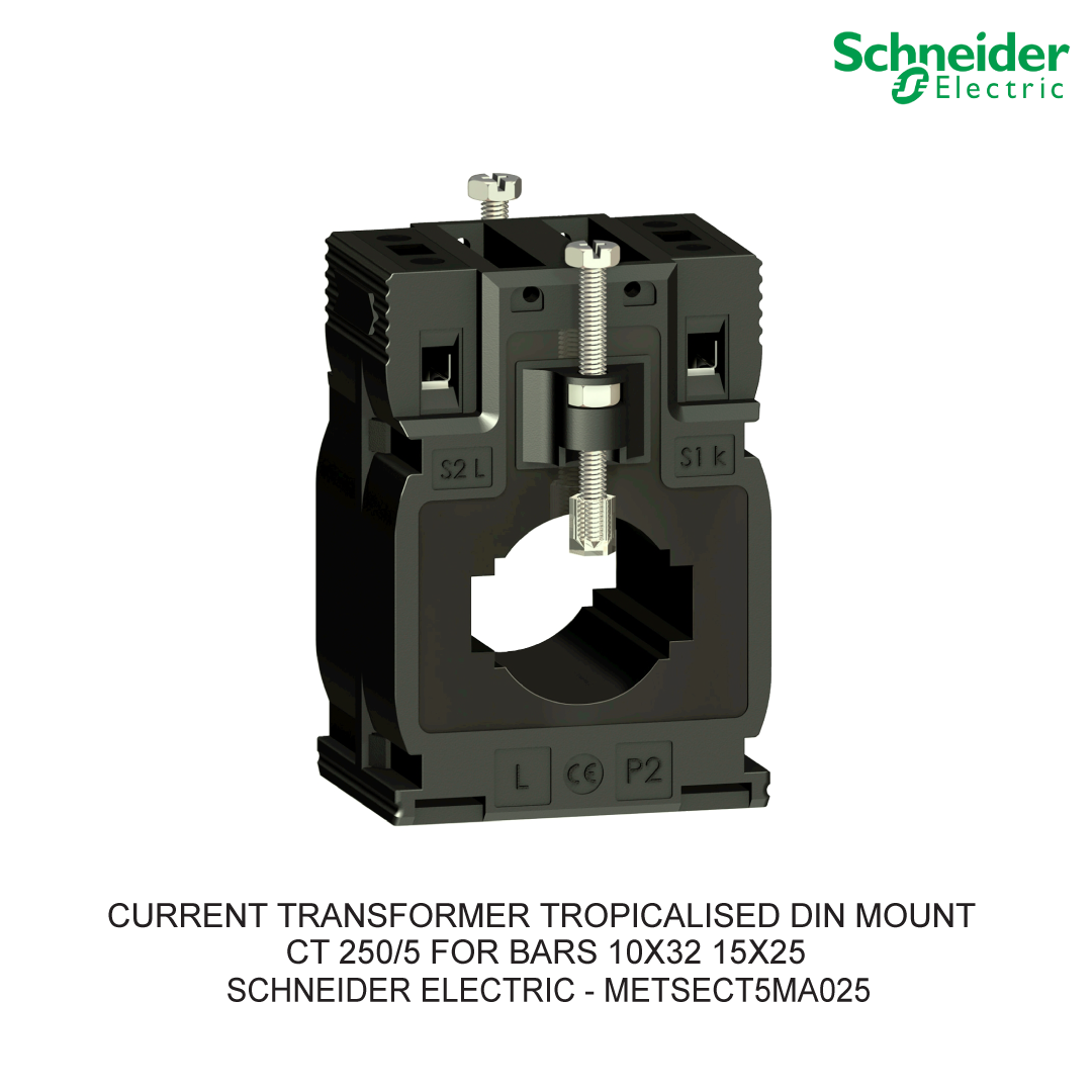 CURRENT TRANSFORMER TROPICALISED DIN MOUNT CT 250/5 FOR BARS 10X32 15X25