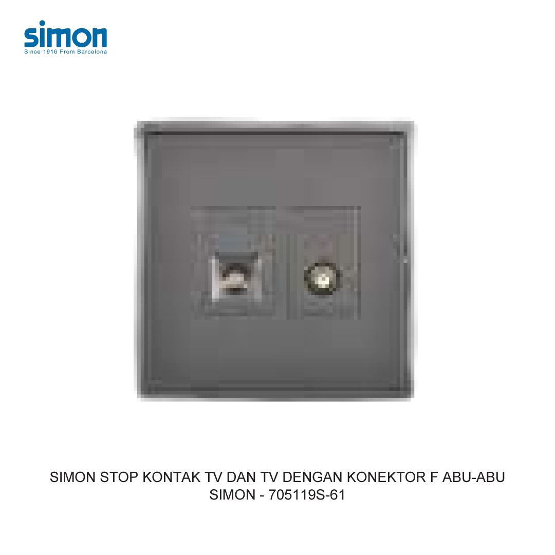SIMON TV AND TV WITH F CONNECTOR MODULE GREY