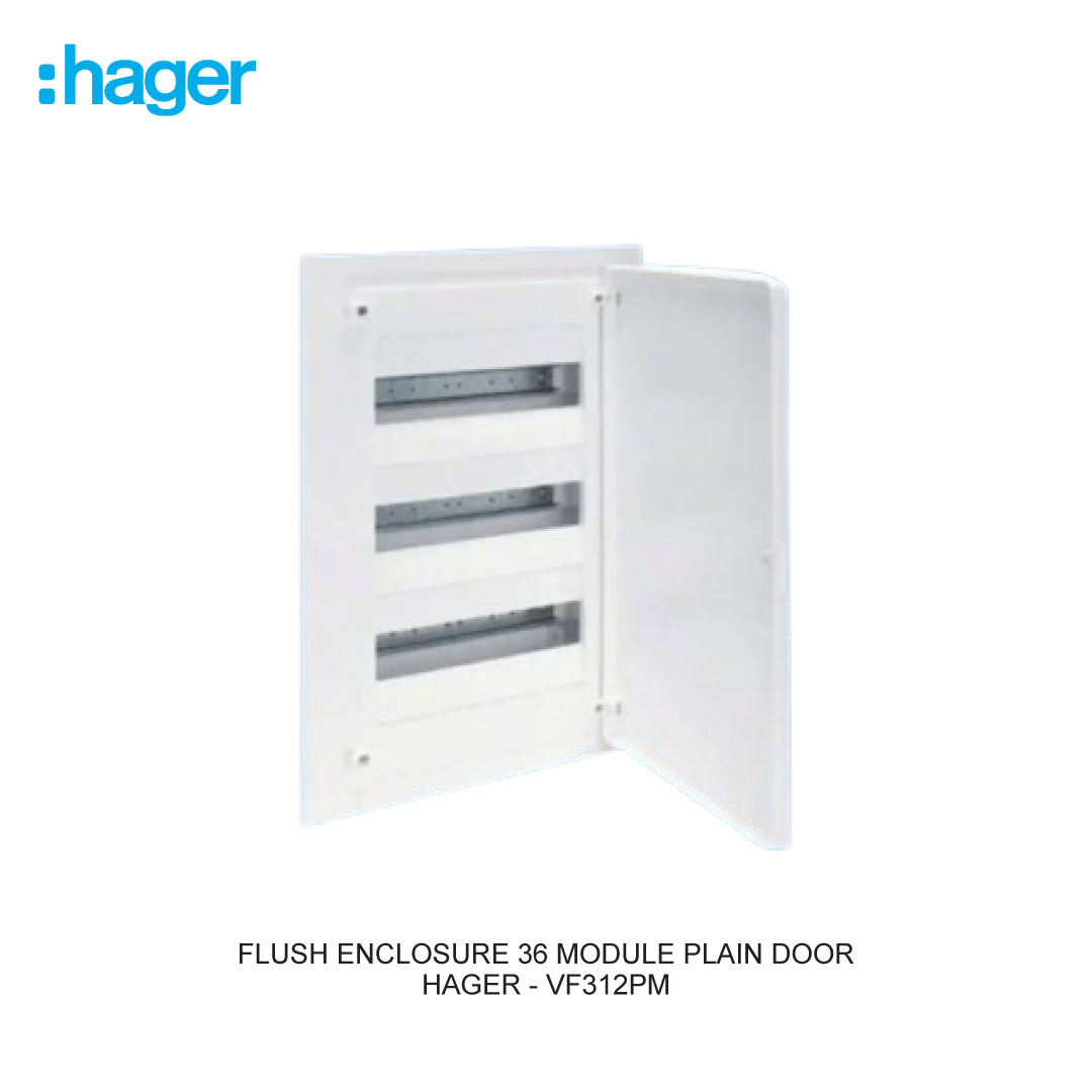 FLUSH ENCLOSURE 36 MODULE PLAIN DOOR