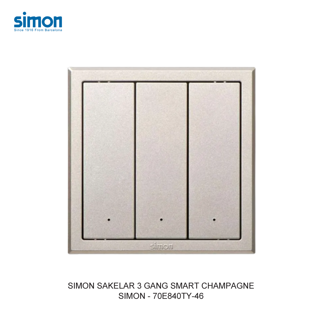 SIMON 3 GANG SMART SWITCH MODULE CHAMPAGNE