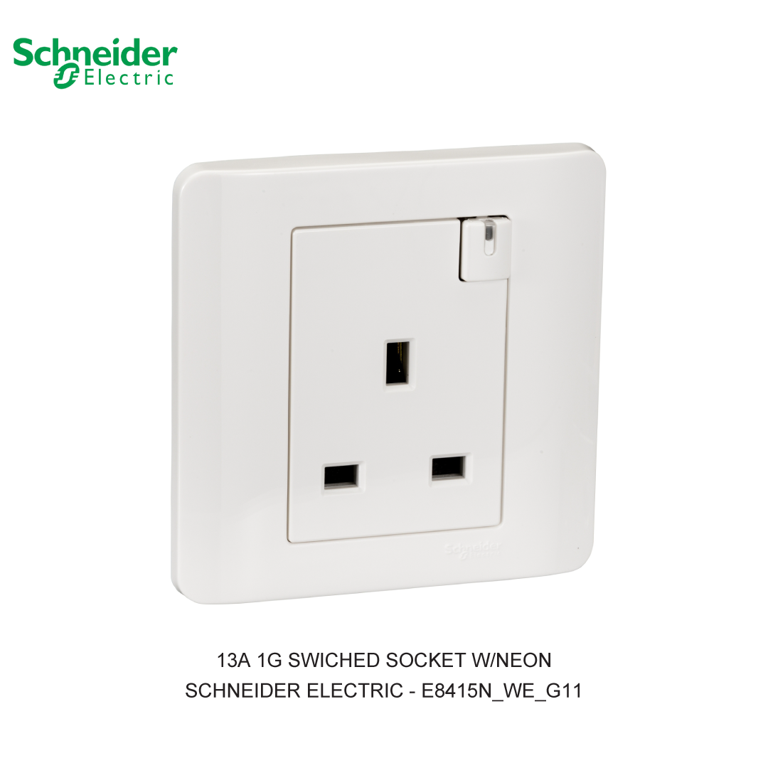 ZENCELO 13A 1GANG SWICHED SOCKET WITH NEON WHITE