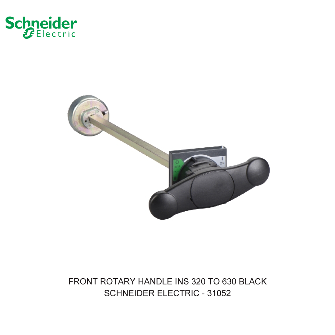 FRONT ROTARY HANDLE INS 320 TO 630 BLACK