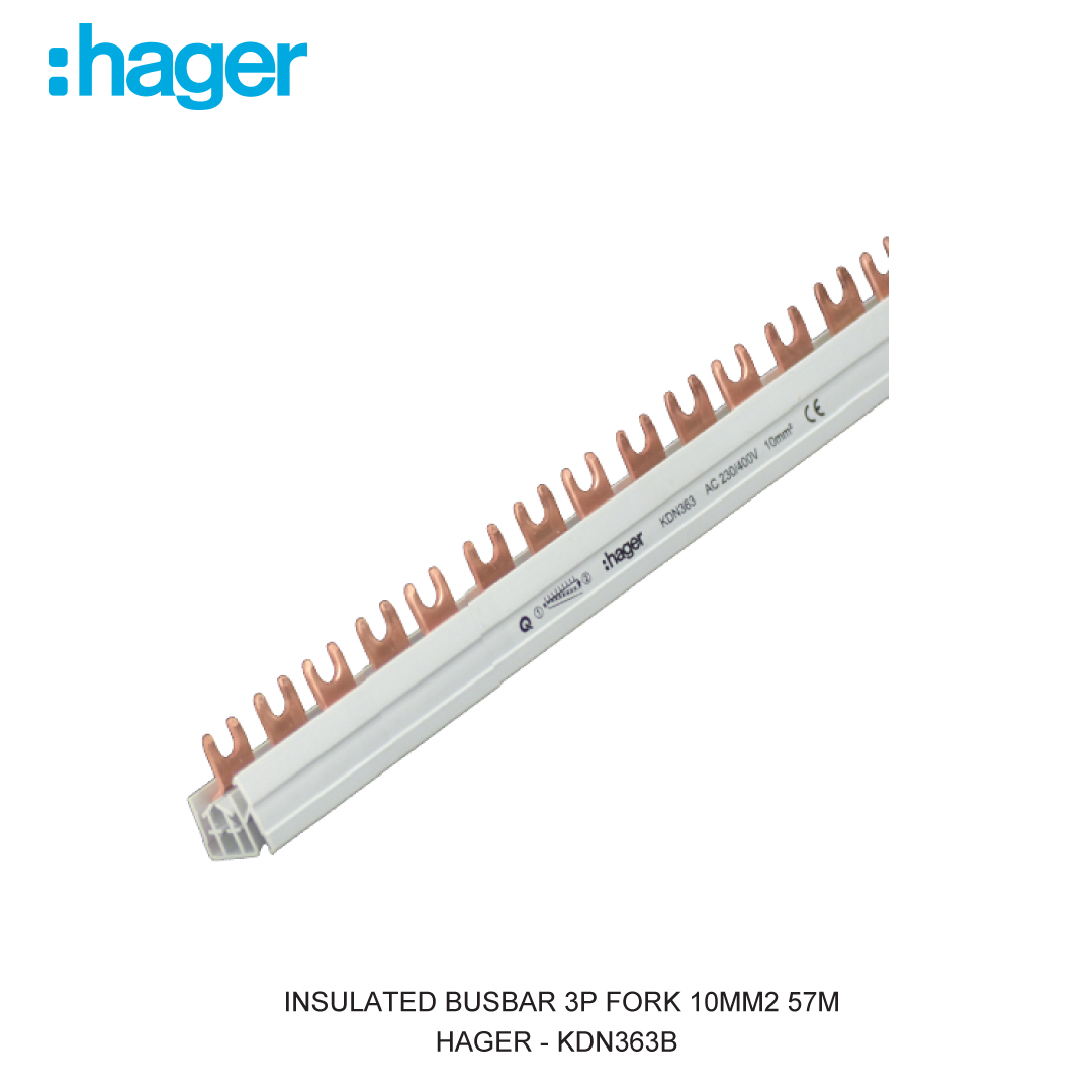 INSULATED BUSBAR 3P FORK 10MM2 57M
