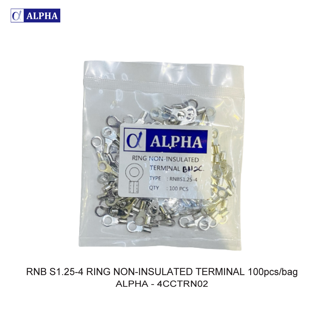 RNB S1.25-4 RING NON-INSULATED TERMINAL 100pcs/bag