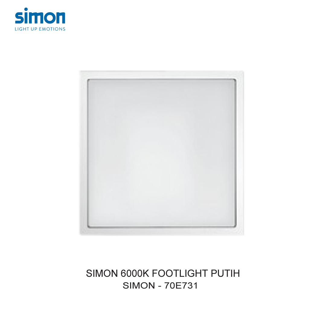 SIMON 6000K FOOTLIGHT MODULE WHITE