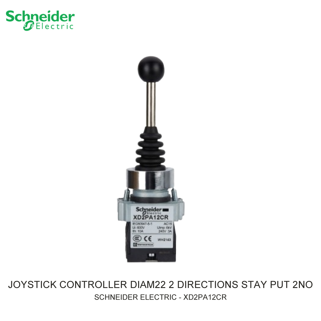 JOYSTICK CONTROLLER DIAM22 2 DIRECTIONS STAY PUT 2NO