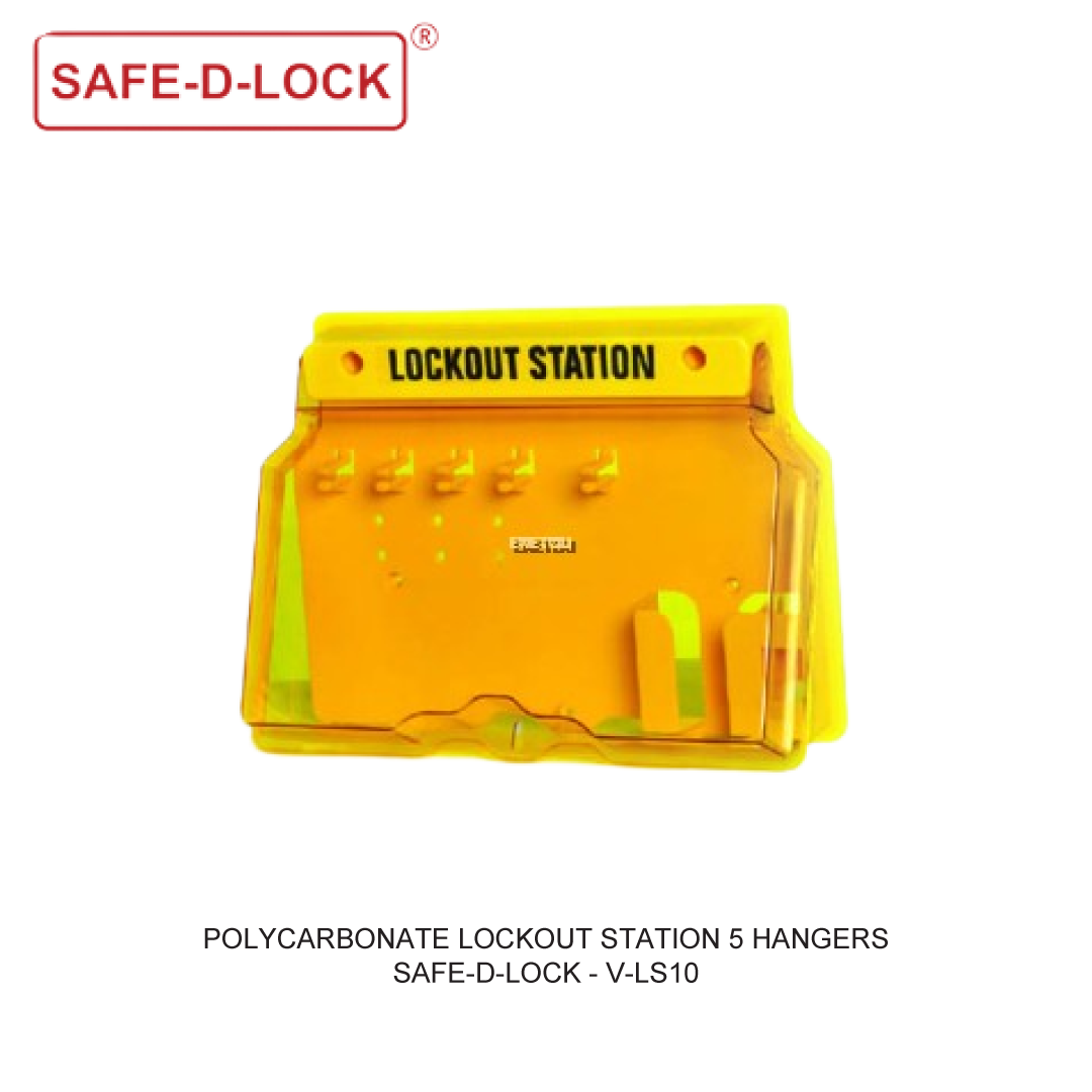 POLYCARBONATE LOCKOUT STATION 5 HANGERS